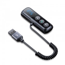 USAMS SJ503 Adapter For Car Usb BT5.0 Digital Display FM Music Transmitter Wireless Audio Receiver